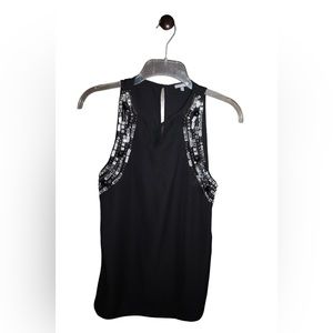 Small Black Bedazzled Charlotte Russe Blouse
